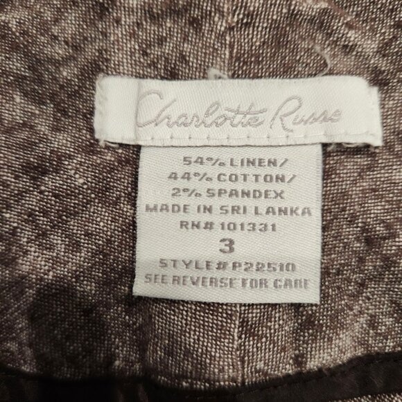 Charlotte Russe Linen Blend Shorts Size 3 - Picture 7 of 9